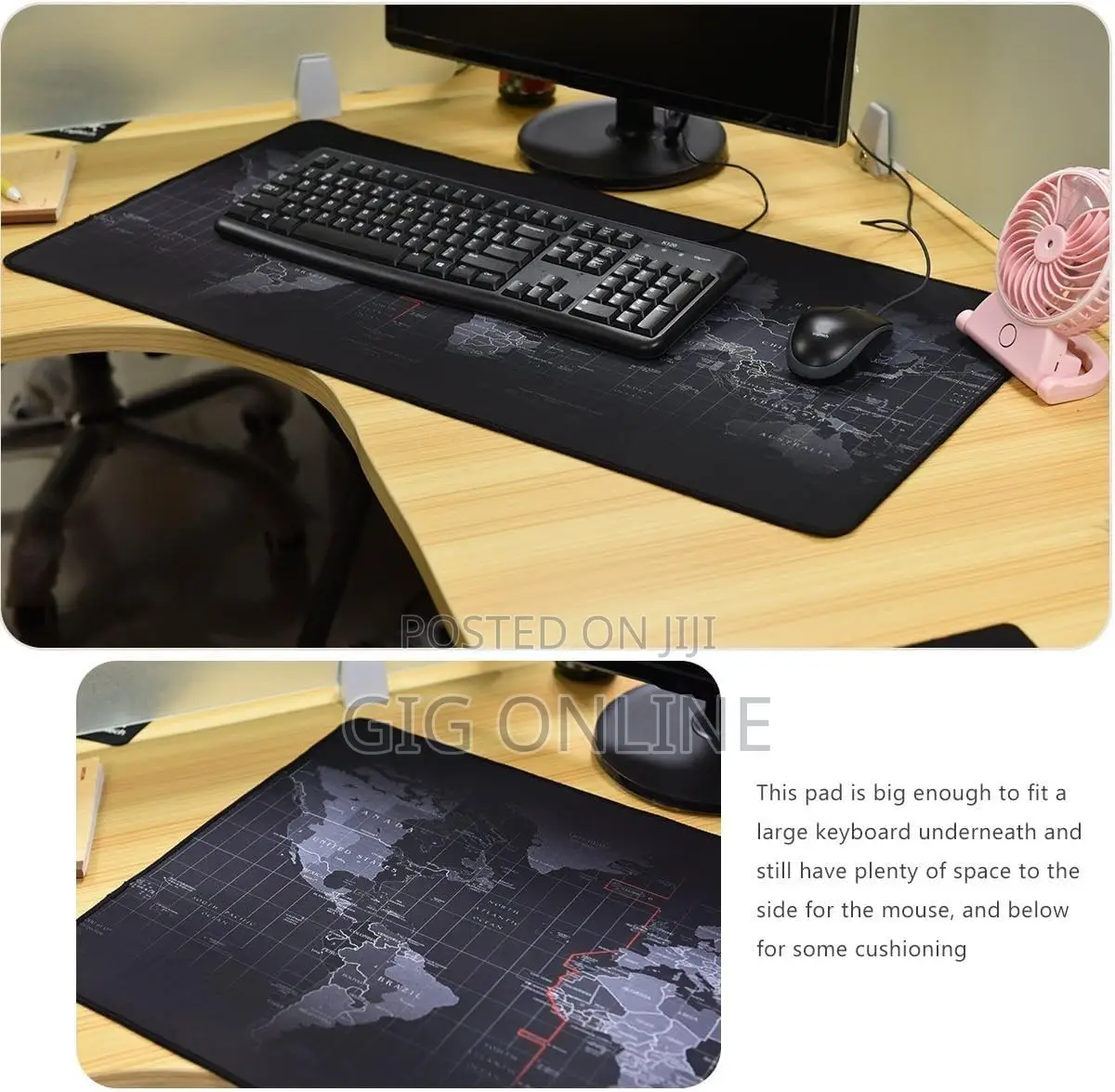 New World Map Mouse Pad