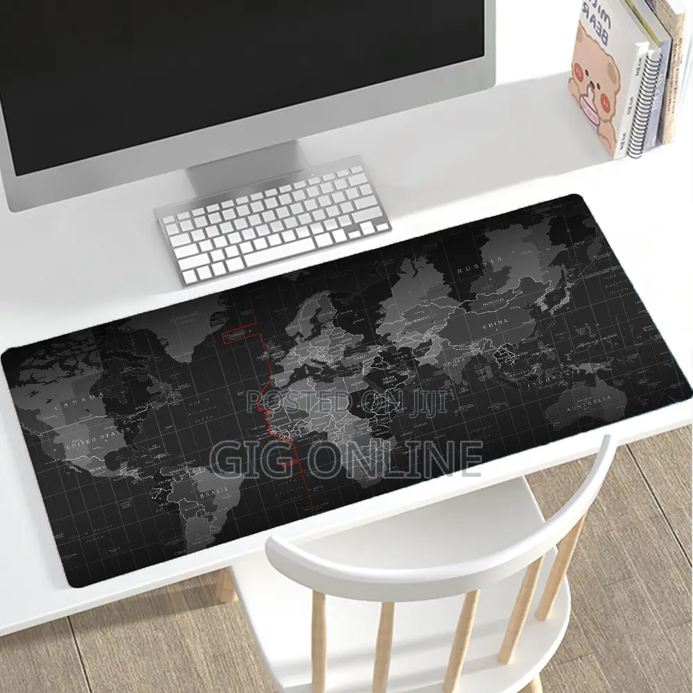 Gaming Stitched Mouse Map Pad With Foldable Mat for Deskt