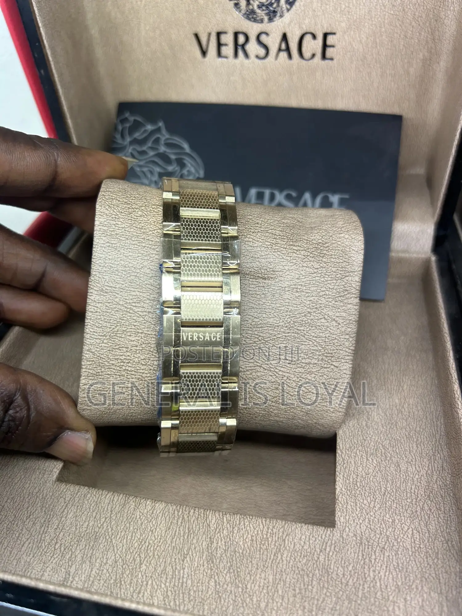 Versace V-extreme Pro Chronograph Men's Gold Green Dial Watch