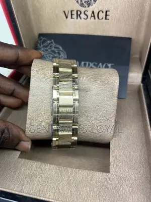 Versace V-extreme Pro Chronograph Men's Gold Green Dial Watch