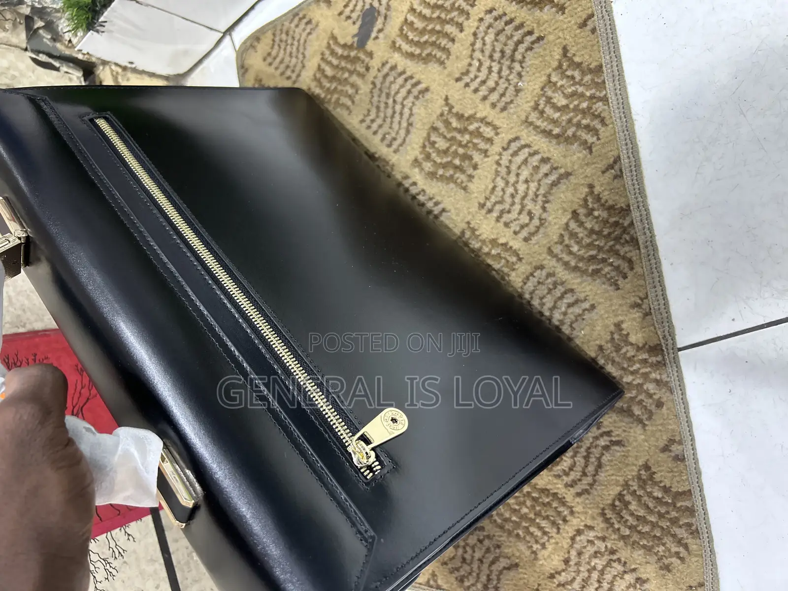 Montblanc Black Leather Briefcas