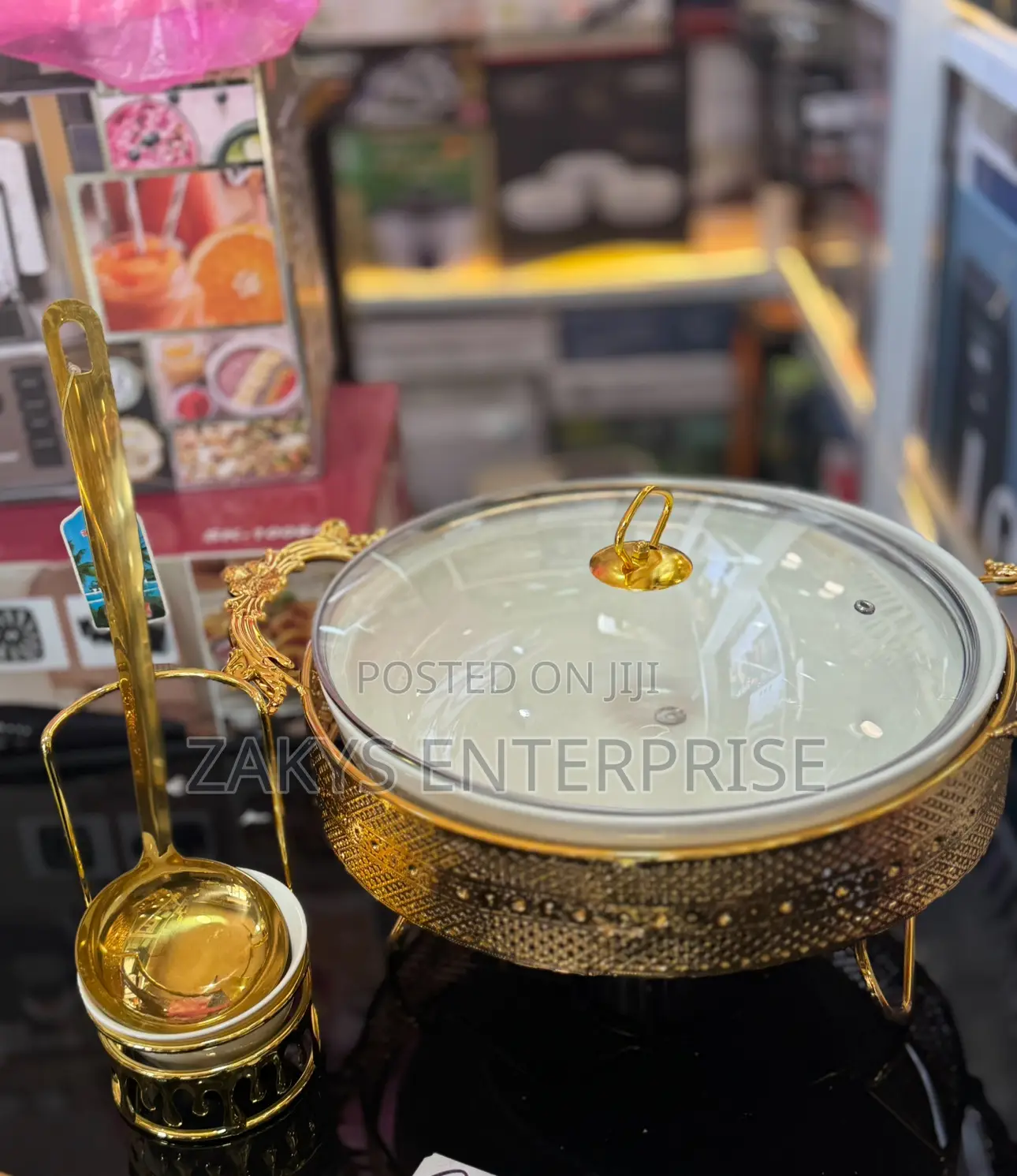 Gold Ceramic Serving Dish
