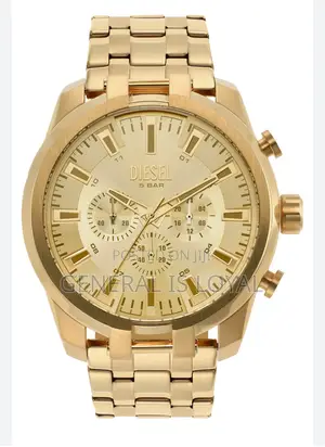 Diesel Split Chronograph 51mm Gold-tone Stainless Steel Watch