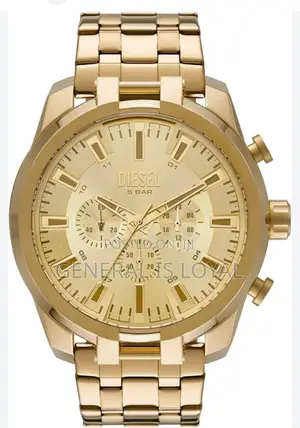 Diesel Split Chronograph 51mm Gold-tone Stainless Steel Watch