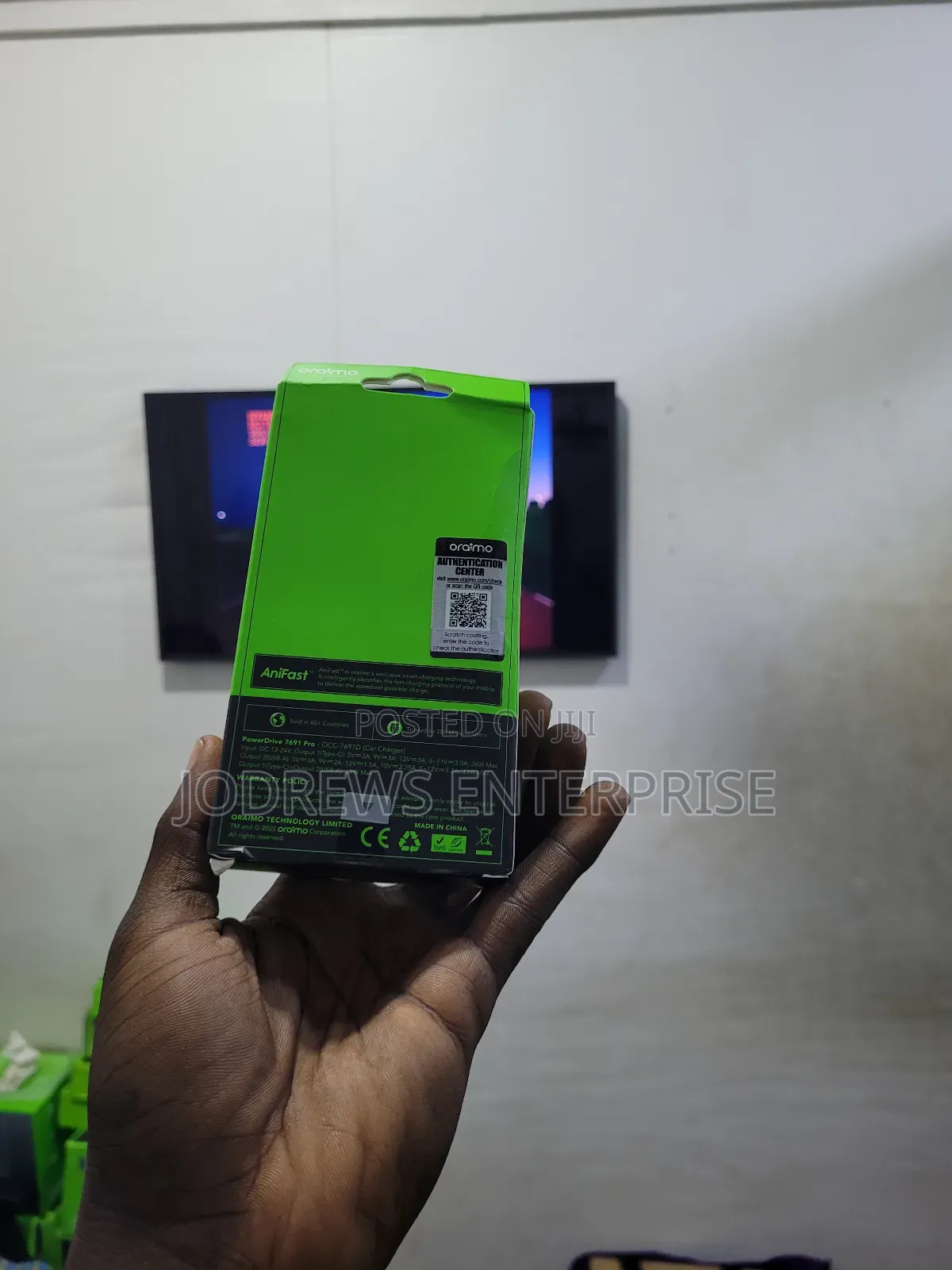 Oraimo Powerdrive 7691 Pro 69w Dual Super Car Charger