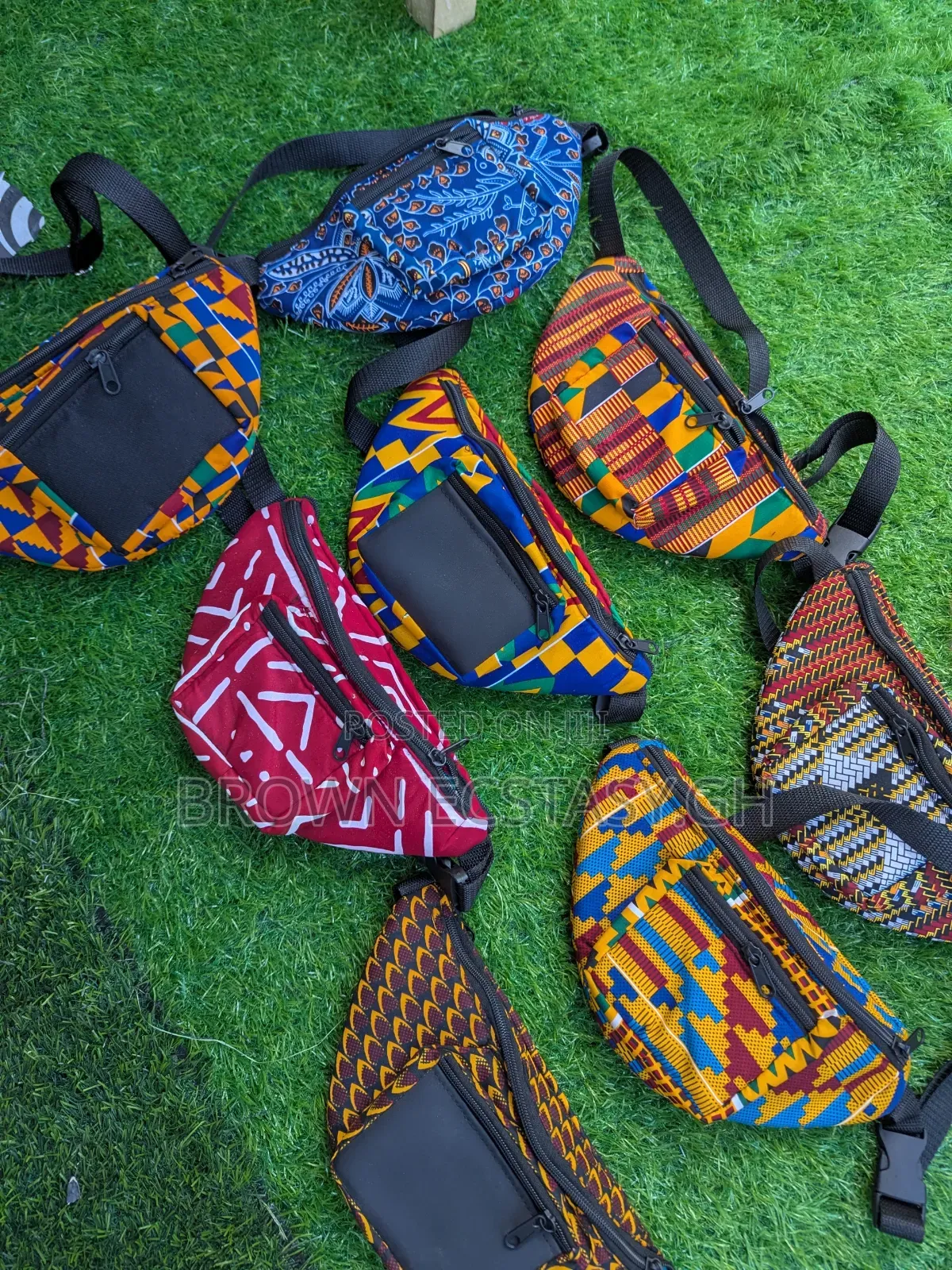 African Print Waist Bag