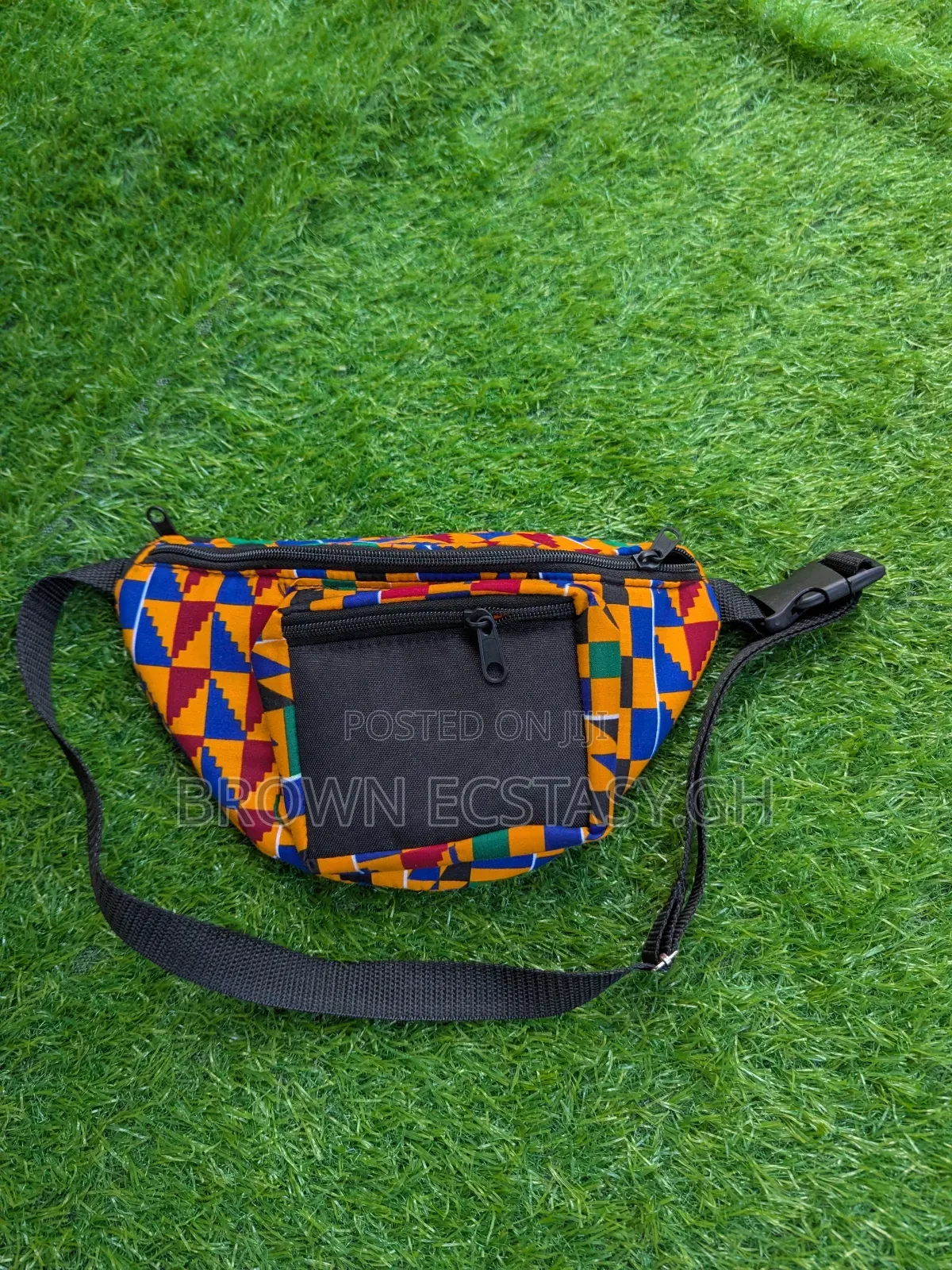 African Print Waist Bag