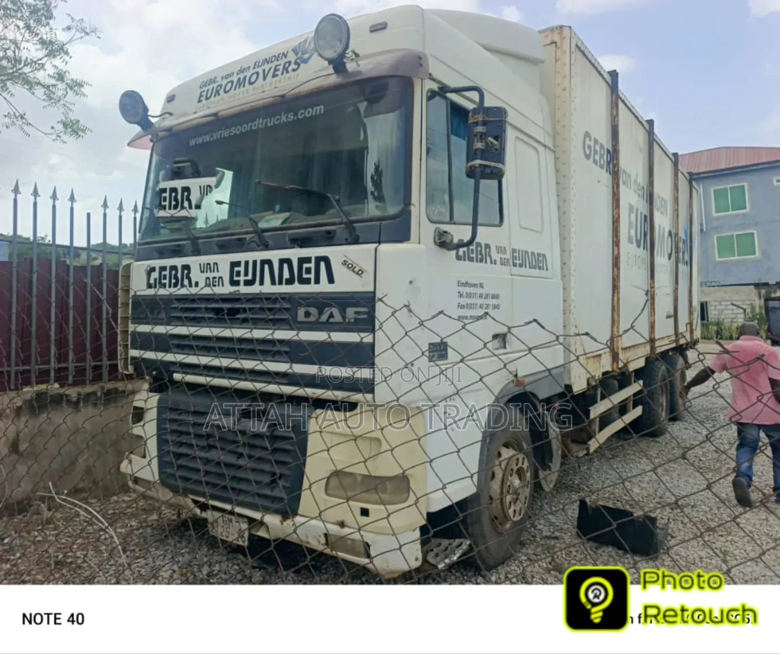 Registered 2016 Daf Container