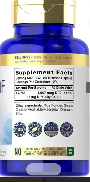 Mthf L Methylfolate 1mg | 120 Capsules |