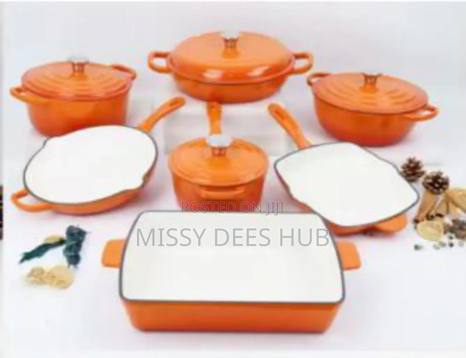 11pcs Cast Iron Pots From Healthy Living