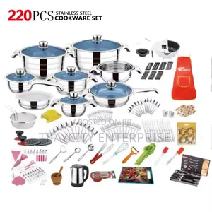 250pcs Funite Stainless Steel Cookware