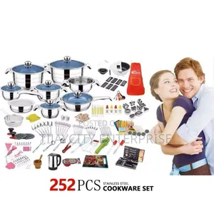 252pcs Funite Stainless Steel Cookware