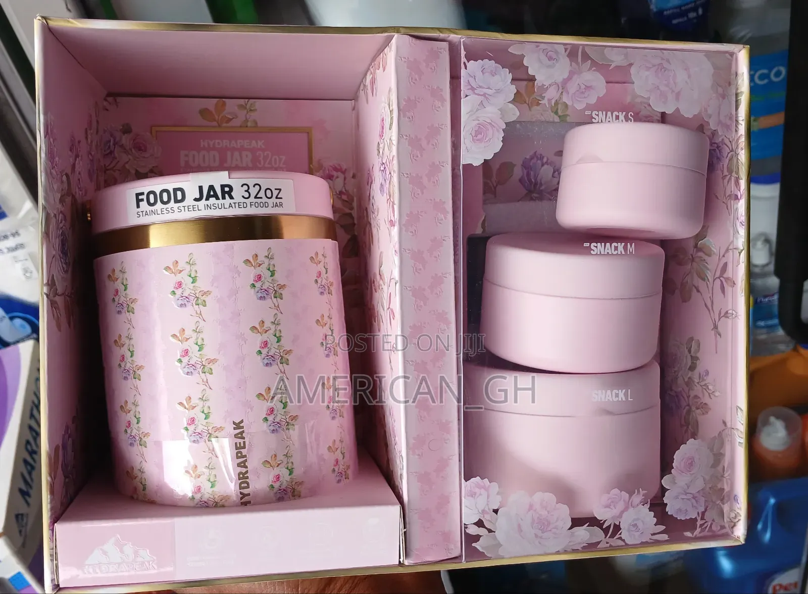 Hydrapeak Food Jar With Snack Containers, 32oz