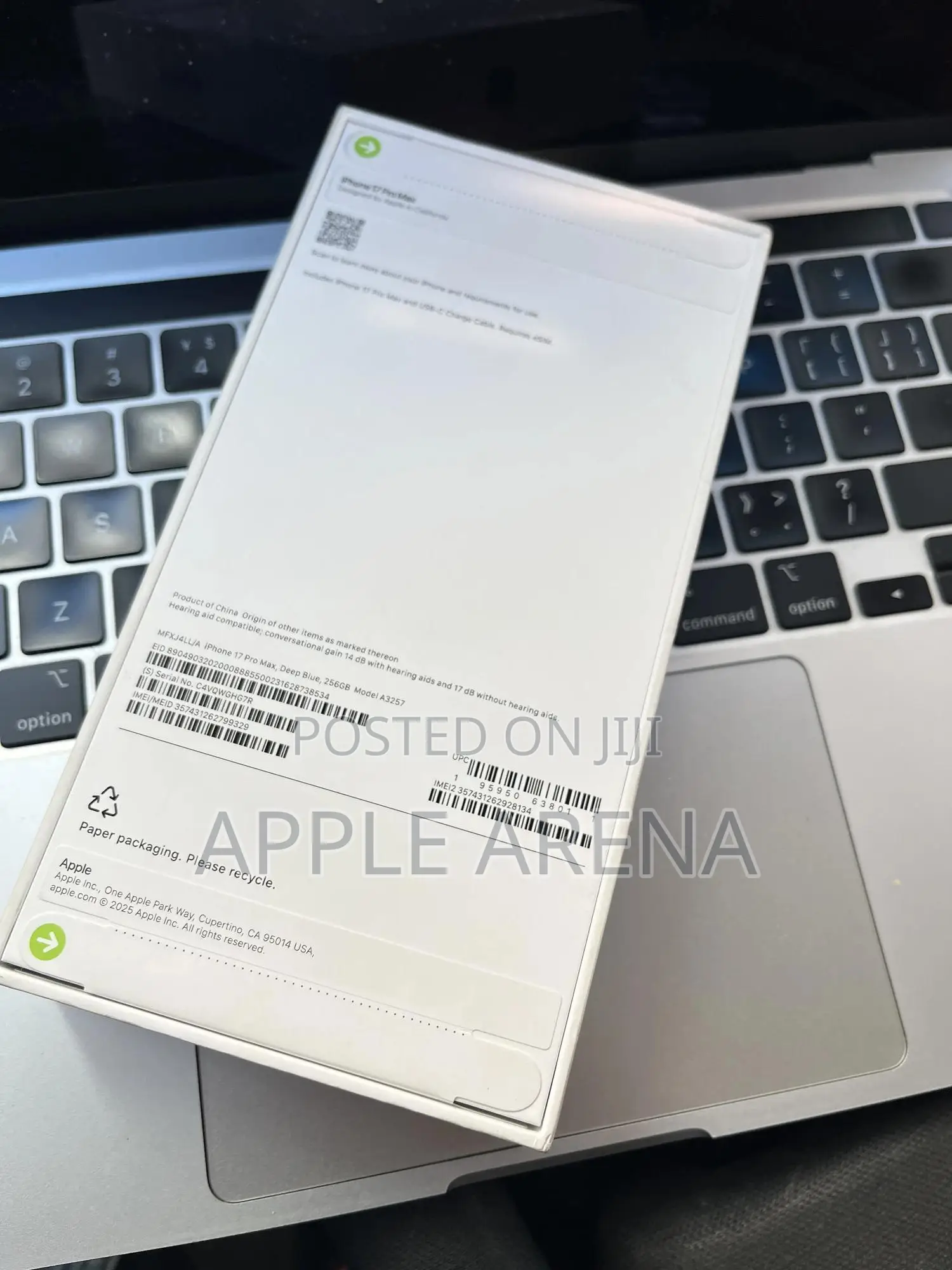 New Apple iPhone 17 Pro Max 256 GB Blue