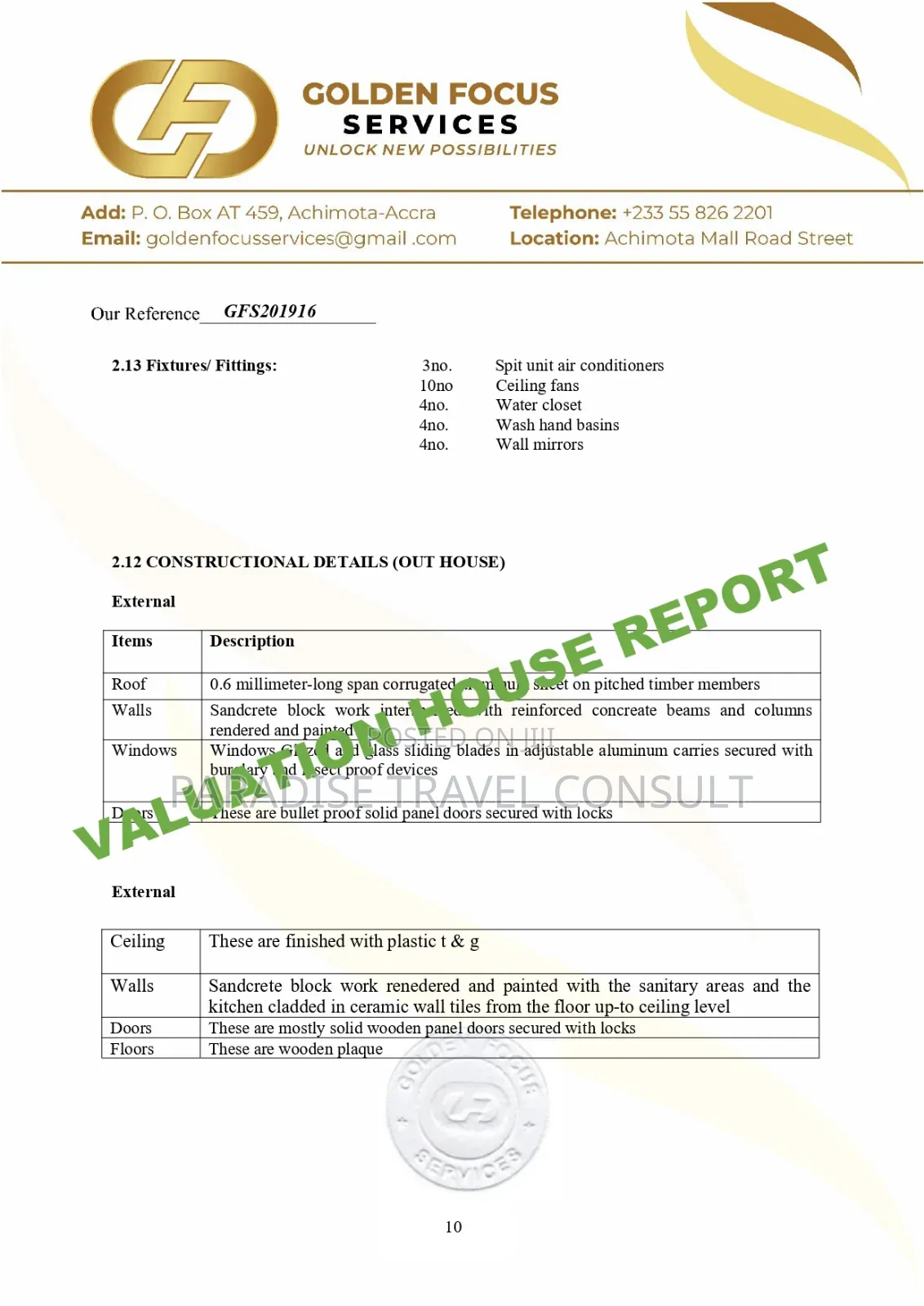 House Valuation Travel Documents to Support Visa Application