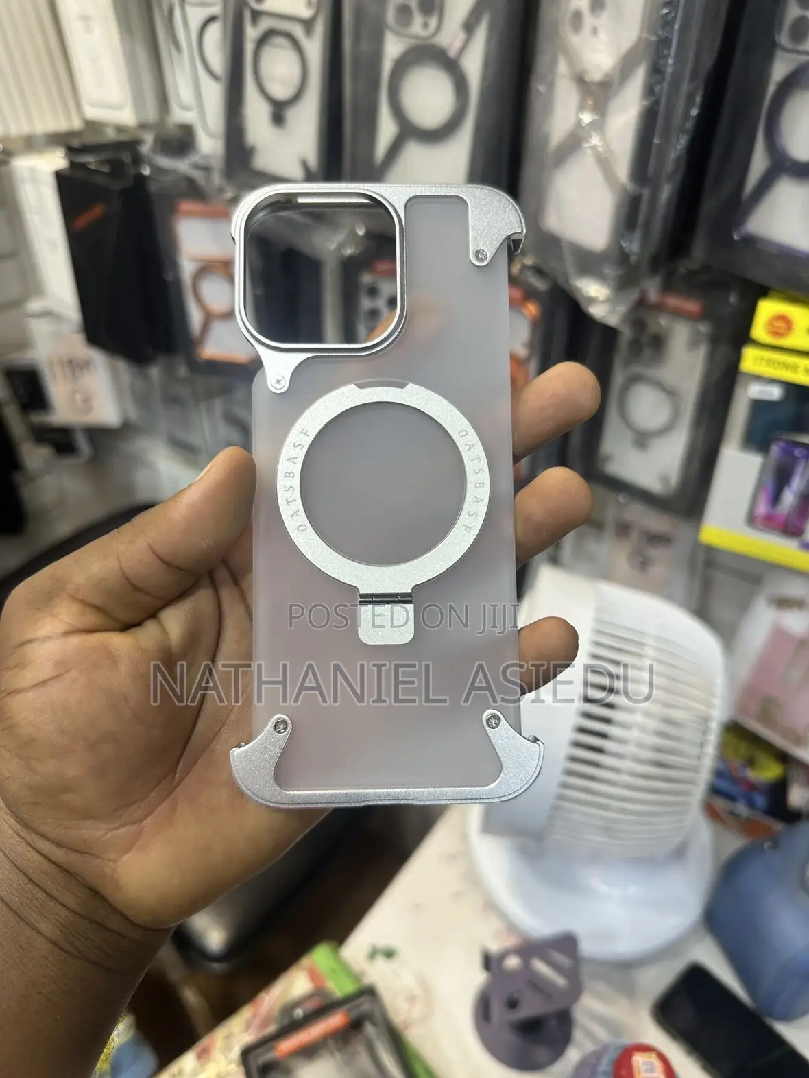 Ogranee Frameless Metal Bumper Case for 16 Pro Max