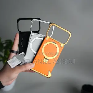 iPhone 17 Pro and Pro Max Frosted Frameless Metal Kickstand Case