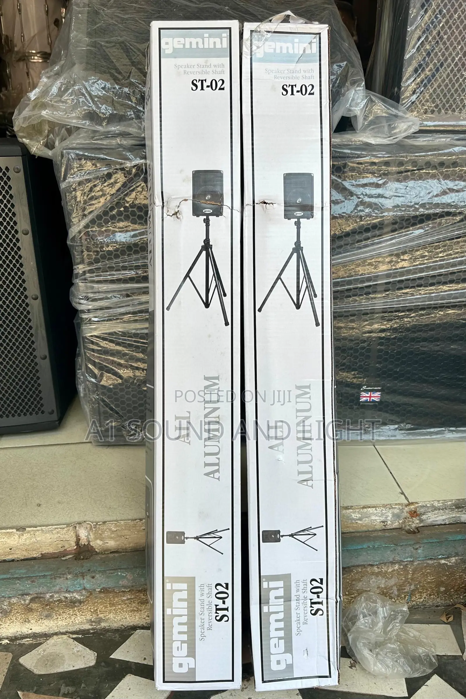 Speaker Stand - Pair With Adjustable Height