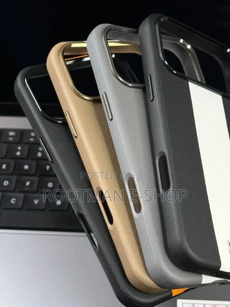 Leather Texture Design With Magsafe Back Case for iPhone 17 Pro Max