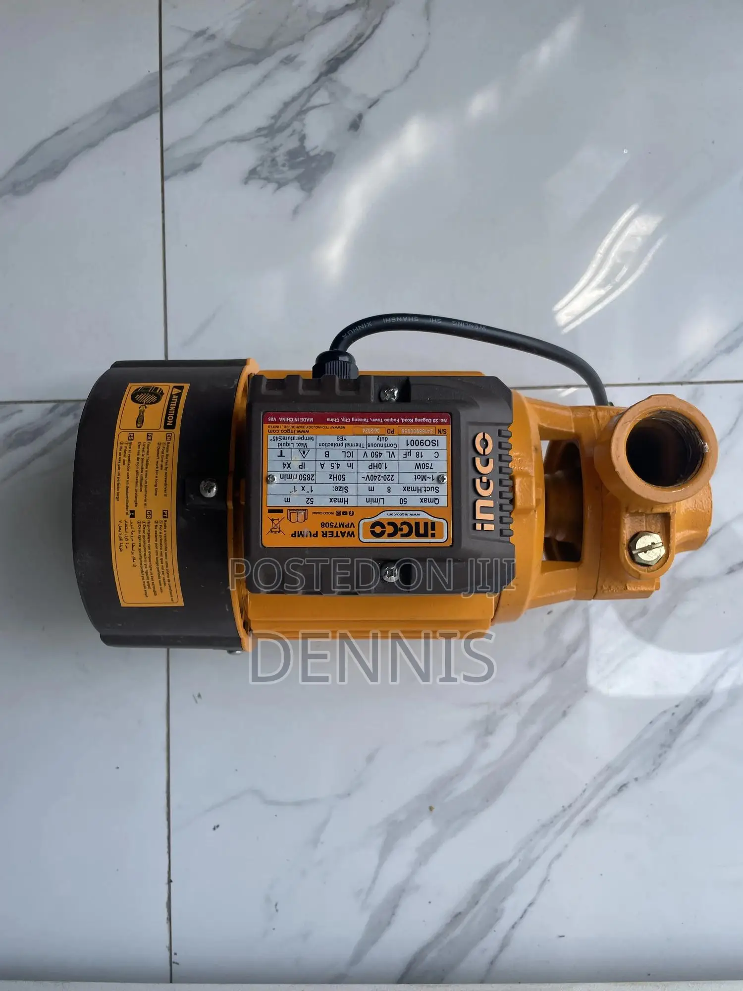 Ingco 1.0 Hp Water Pump
