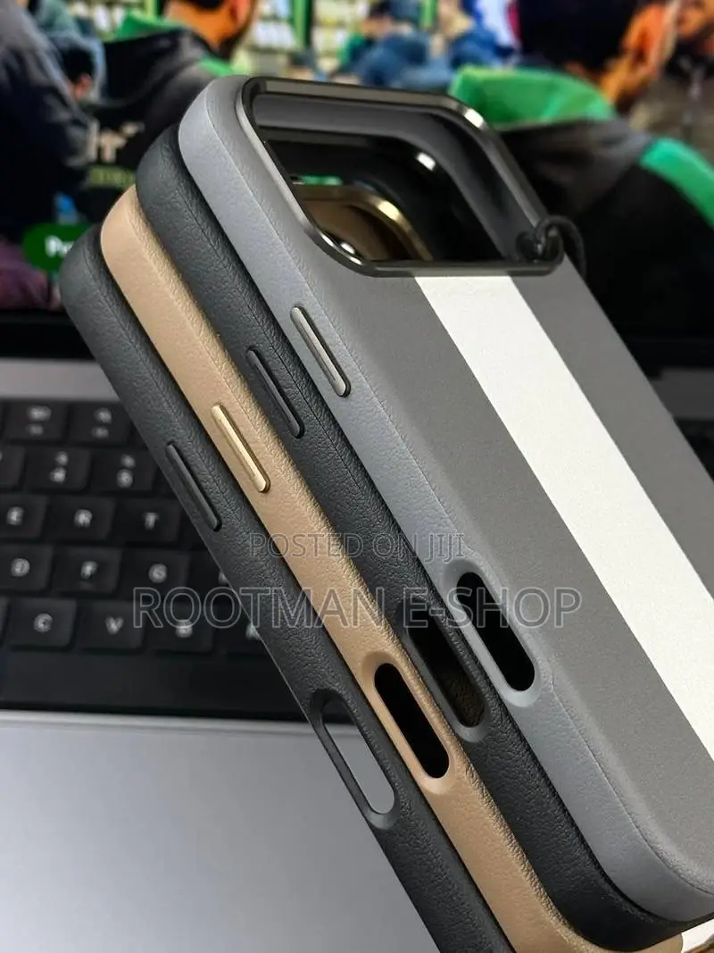 Leather Texture Design With Magsafe Back Case for iPhone 17 Pro Max