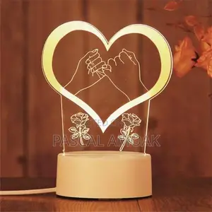 Lover’S Valentines Gift | 3d Led Lamp Creative 3d Led Night Lights