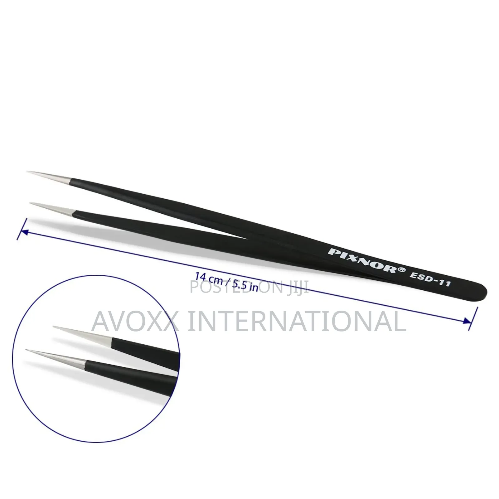 Pixnor Precision Tweezer Set - 7pcs Anti-static Tweezers Set S.Stel