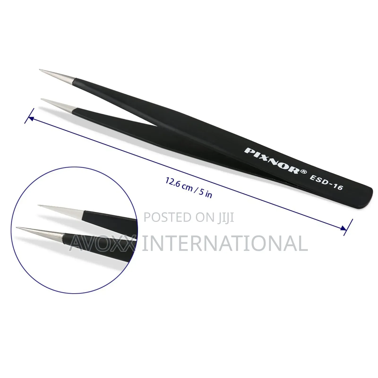 Pixnor Precision Tweezer Set - 7pcs Anti-static Tweezers Set S.Stel