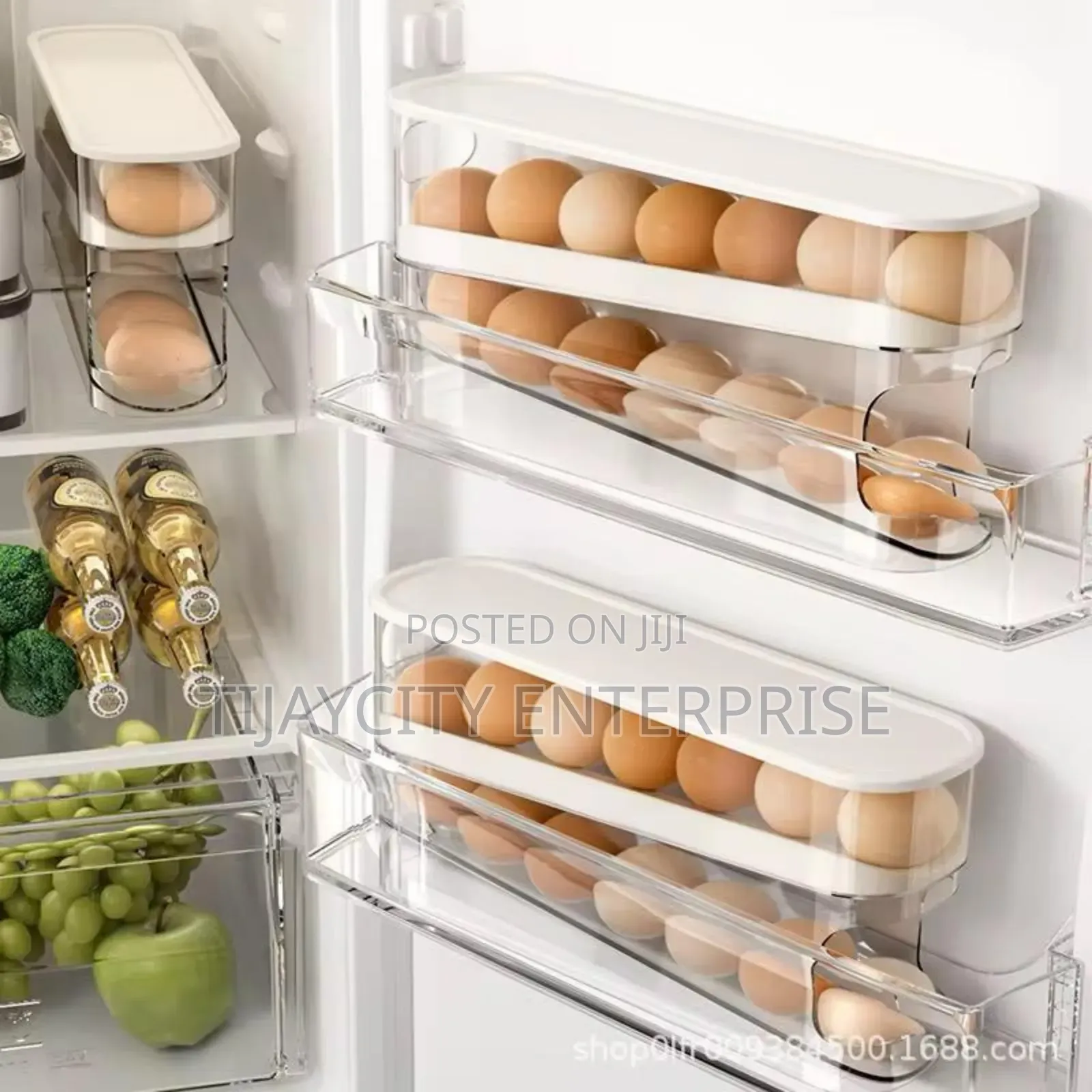 Auto Rolling Egg Organizer