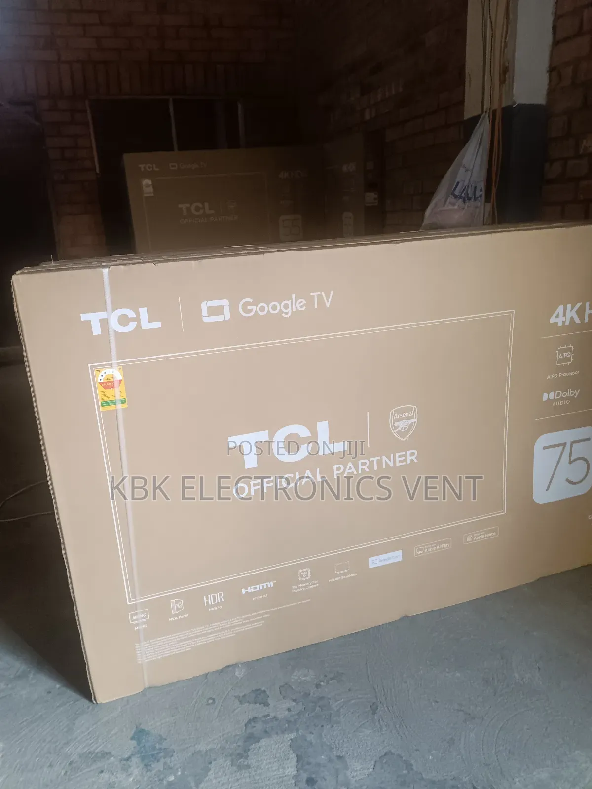 TCL 75" Smart Android HDR Uhd Led Tv