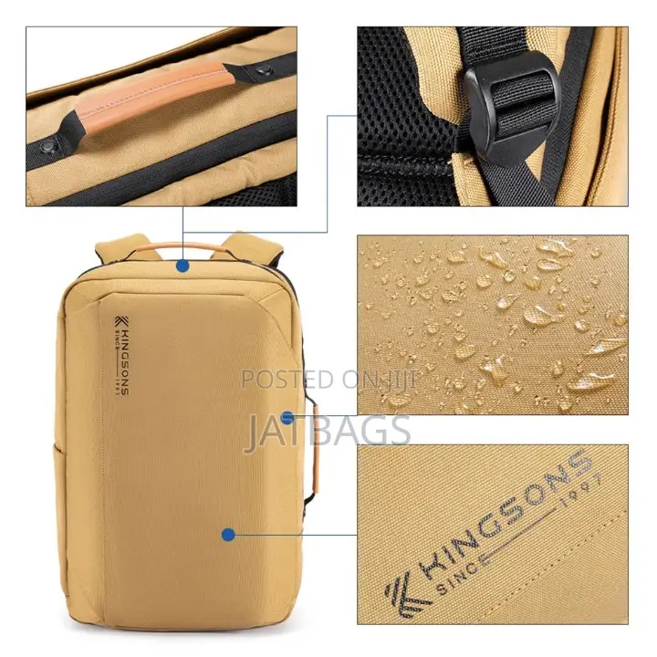 Top-Notch Khaki Waterproof Laptop Backpack (Free Delivery)