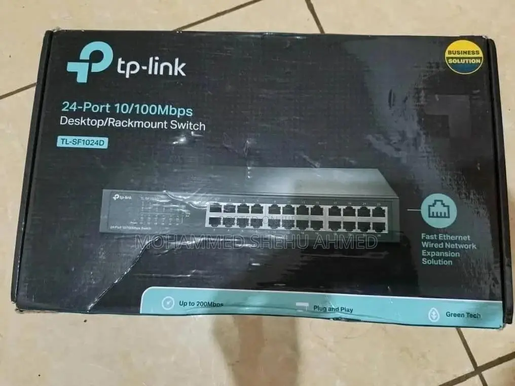 Tp-Link 24-Port Fast Ethernet Switch (Tl-Sf1024d) – Original, Durable