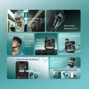Oraimo Spacebuds Air+ Metallic Texture Ipx4 True Wireless Earbuds