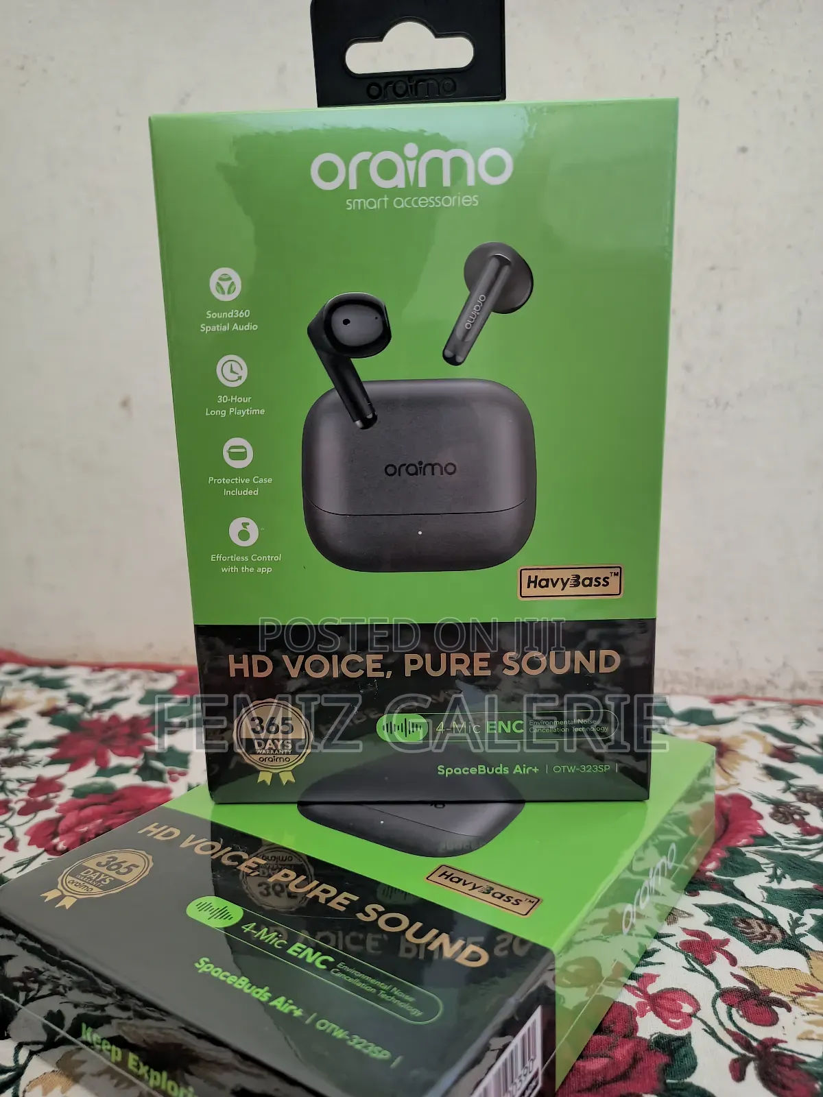Oraimo Spacebuds Air+ Metallic Texture Ipx4 True Wireless Earbuds