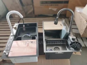 Black Waterfall Sink Complete