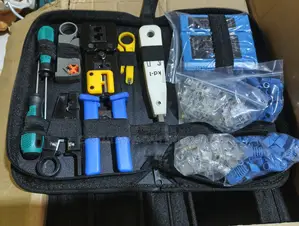 Networking Toolkit With Pass Through Crimping Tool