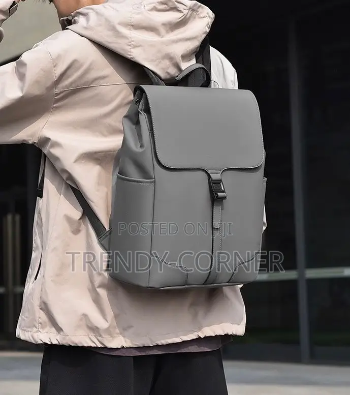 Leather-Trimmed Canvas Backpacks