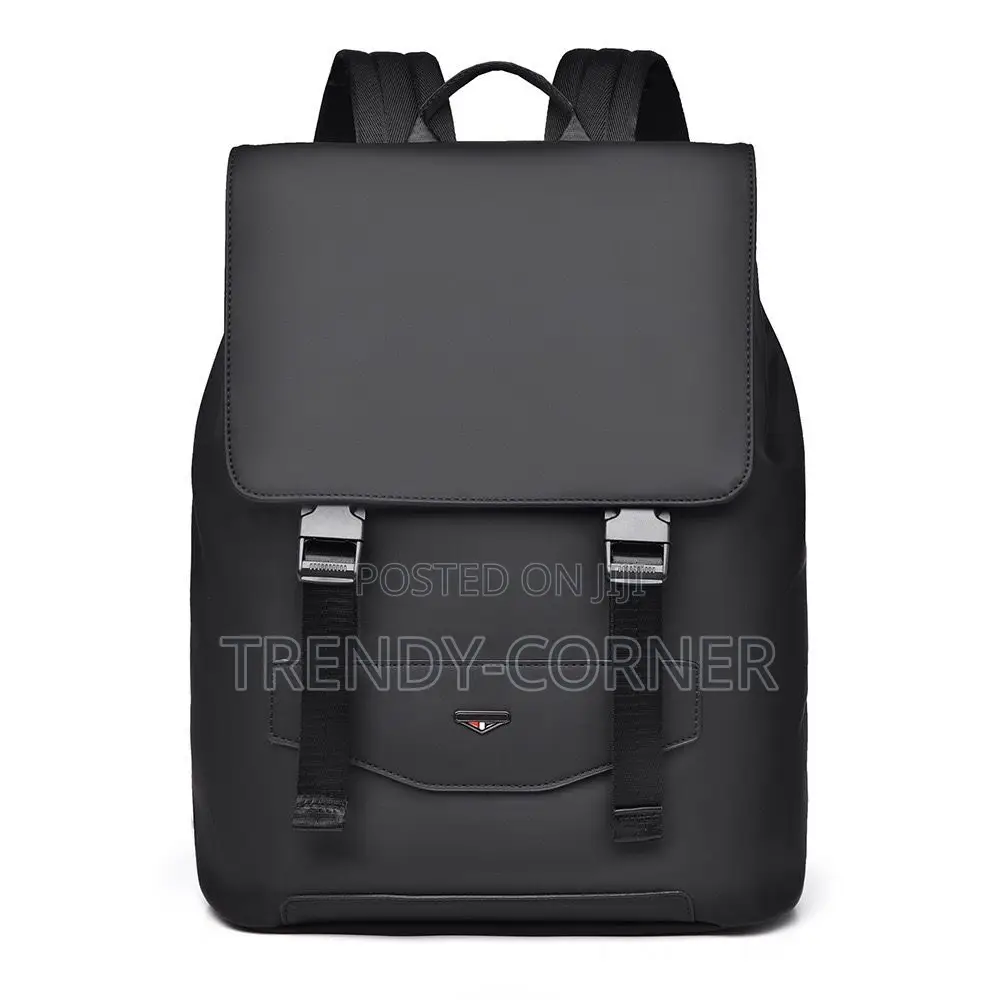 Leather-Trimmed Canvas Backpacks