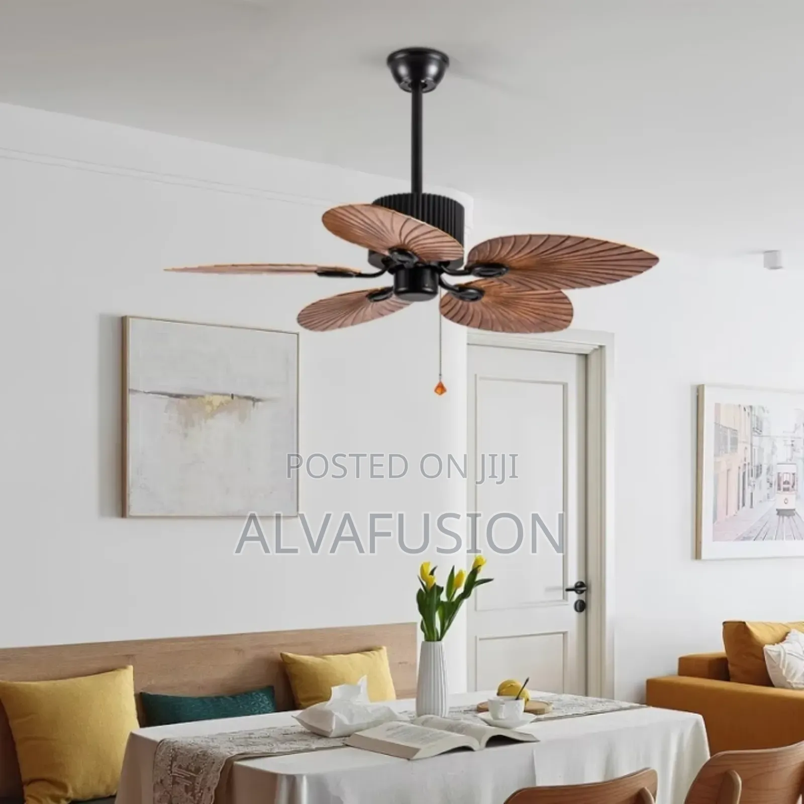 Ceiling Fan With Leaf Abs Blade With Remote Control