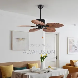 Ceiling Fan With Leaf Abs Blade With Remote Control