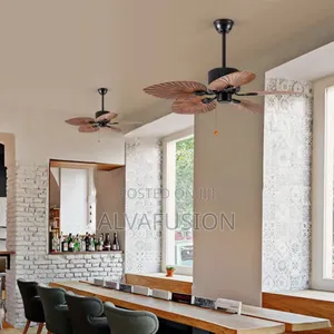 Ceiling Fan With Leaf Abs Blade With Remote Control