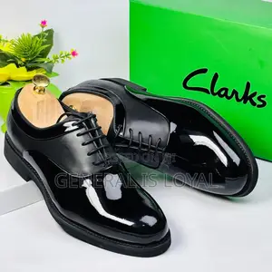 Clarks Black Lace Mix Leather Men’S Shoe