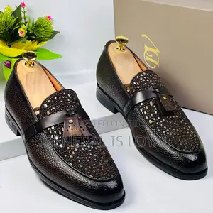 Dino Verratti Men's Coffee Leather Tassel Loafers