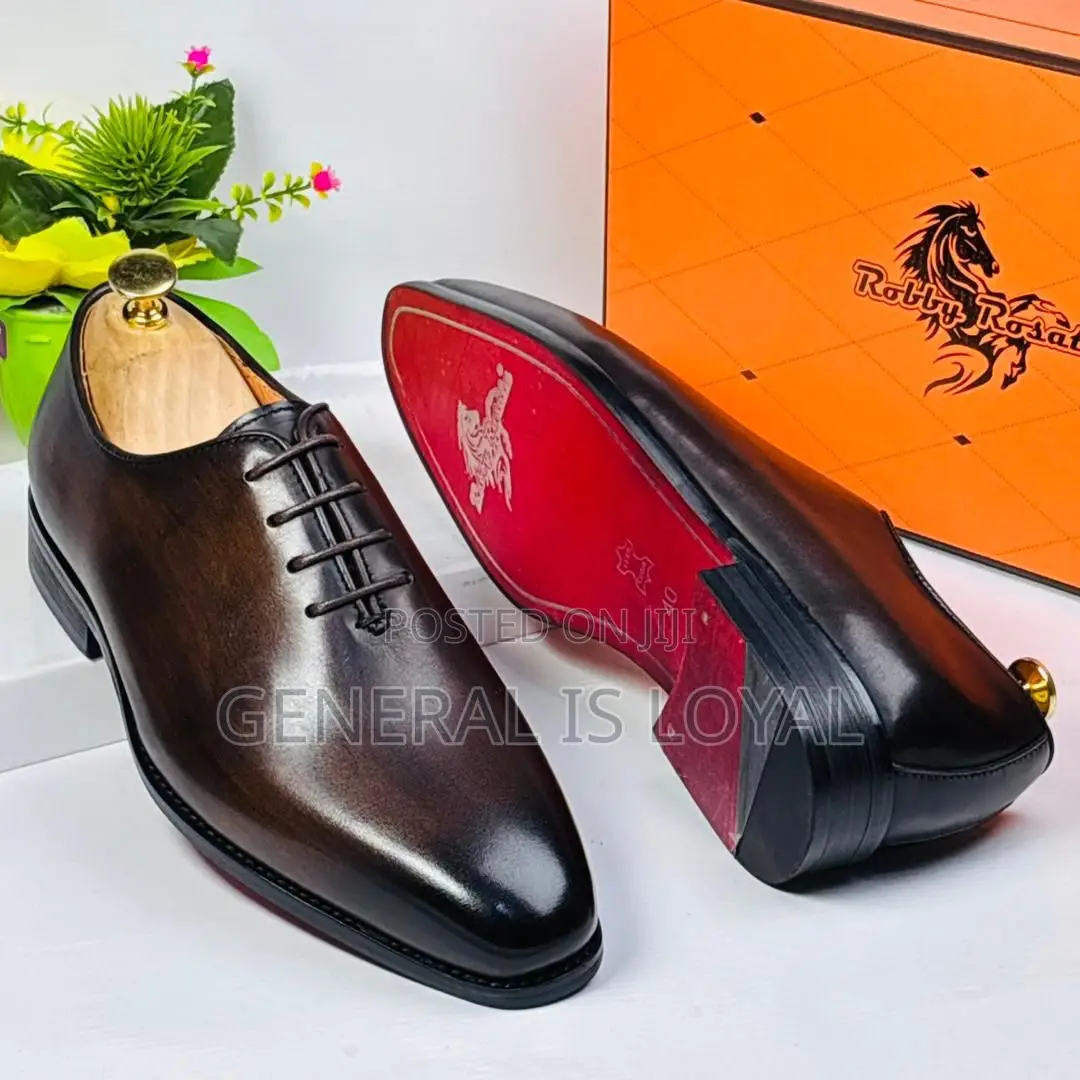 Robby Rosata Coffee Lace Up Dress Shoe