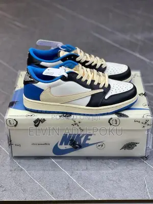 Travis Scott Fragment Air Jordan 1 Low Og Sneakers