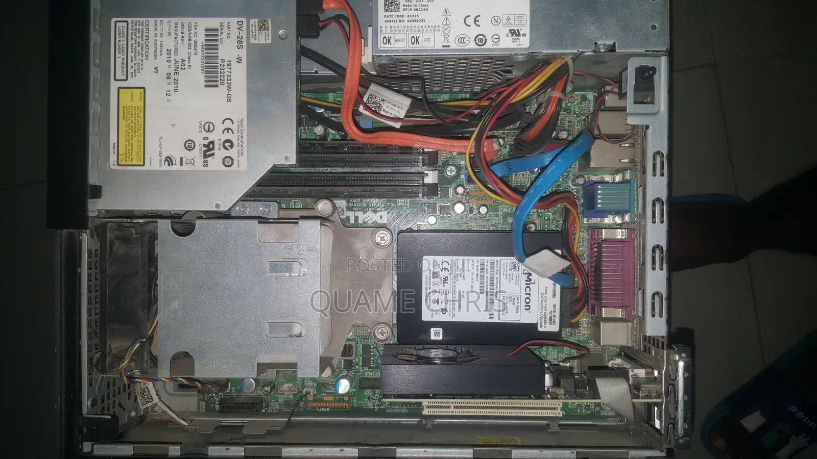 Desktop Computer Dell OptiPlex 790 8GB Intel Core I7 SSD 250GB