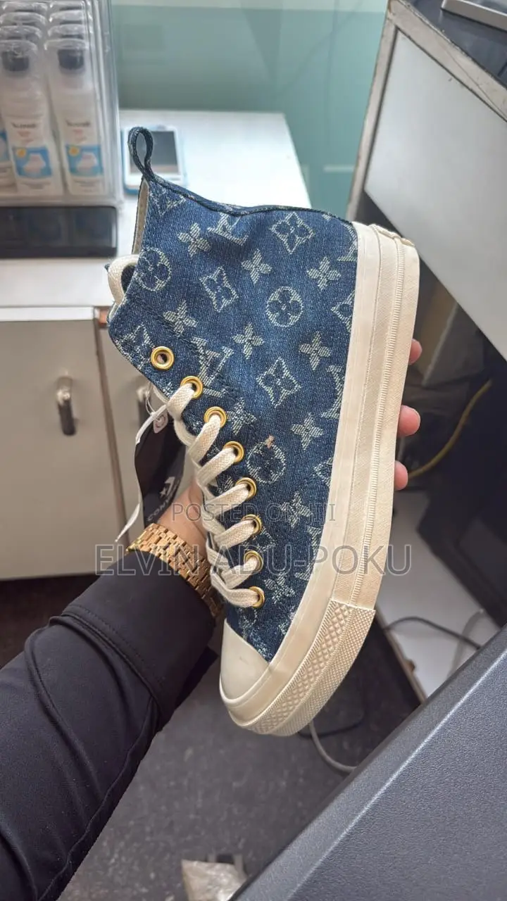 Hi Top Converse “ Lv Stripes “ Sneaker