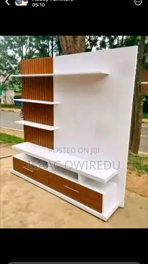 Morden Television Stand With Shelves