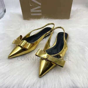 Flat Sandals for Ladies Gold Silver and Black