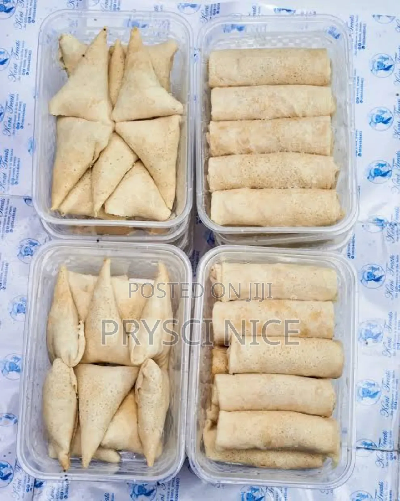 Frozen Spring Rolls and Samosa Available for Sale